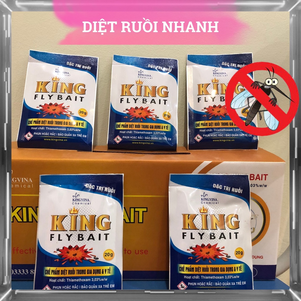 Bột diệt ruồi cánh bướm - Pha hoặc rắc bột diệt ruồi nhanh gọn và an toàn