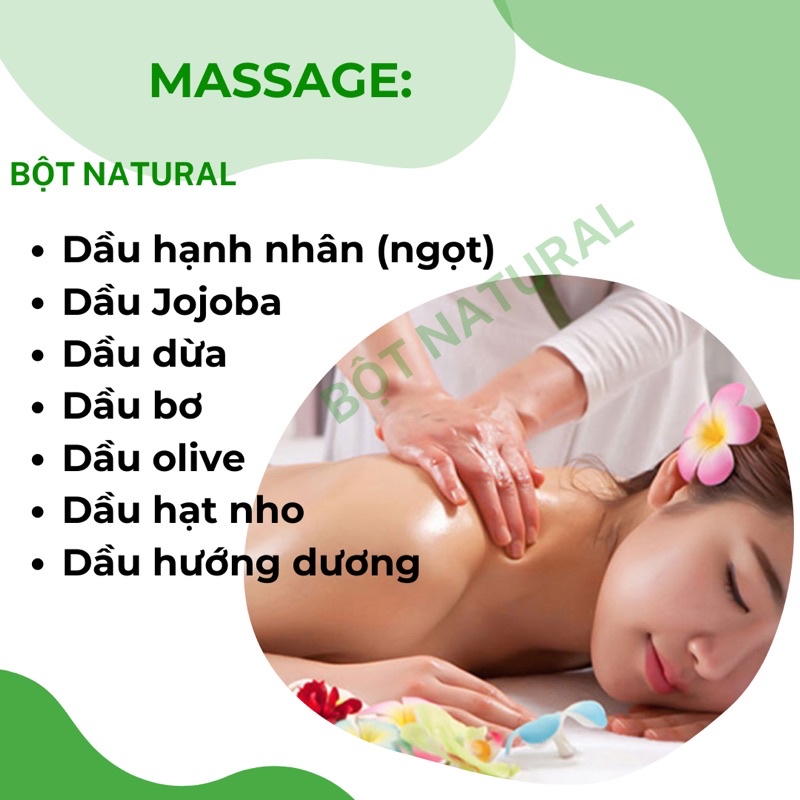 Dầu nền dưỡng da hữu cơ nguyên chất 100% 50Ml - chăm sóc da, tóc, môi, lông mi, lông mày…| Bột Natural