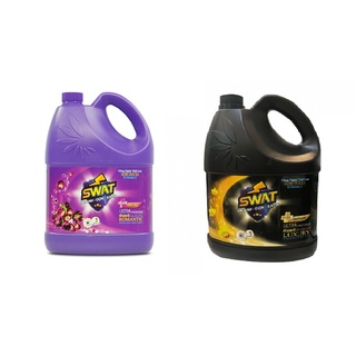 Combo 2 can nước giặt xả 5 in 1 swat 3.8kg đen + tím