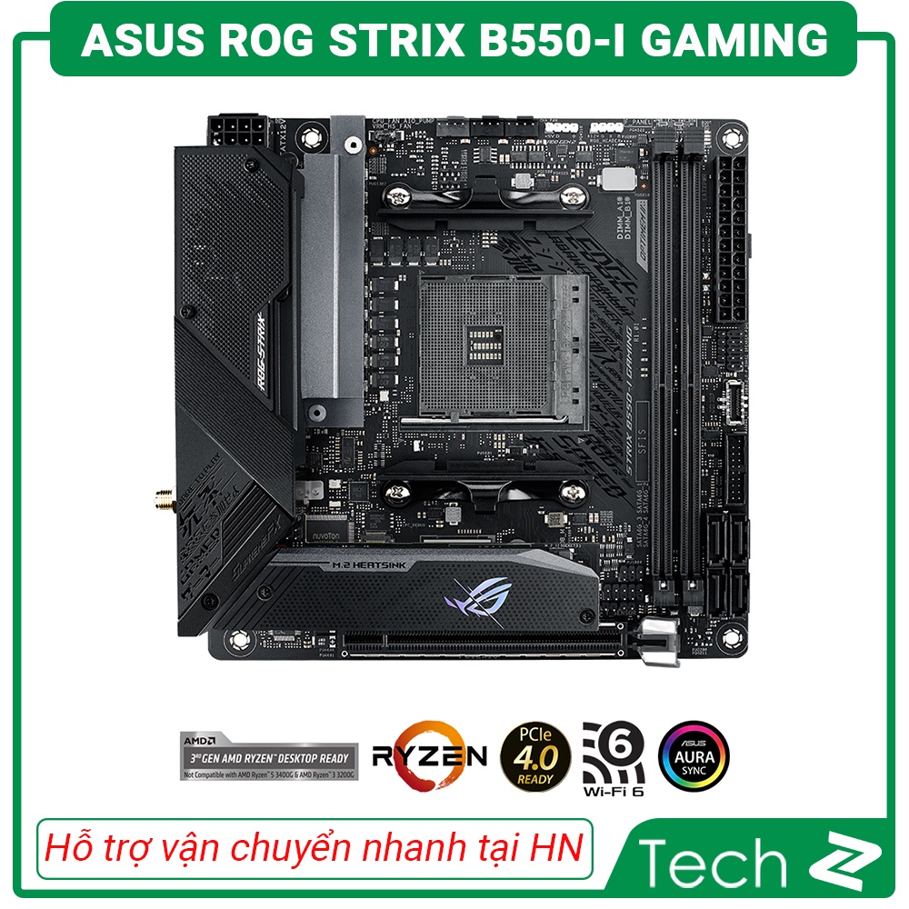 Mainboard ASUS ROG STRIX B550 I GAMING (AMD B550, Socket AM4, Mini-ITX, 2 khe RAM DRR4)