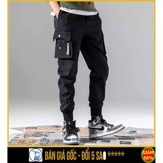 Quần jogger kaki túi hộp unisex, Quần jogger vải kaki co giãn xịn khóa zip túi hộp cực chất, quần jogger