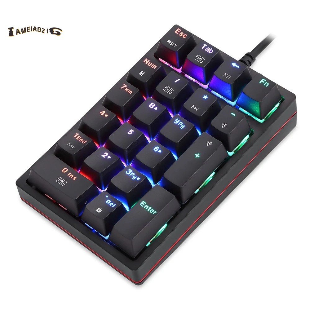 Bàn Phím Cơ Motospeed K24 21 Phím 13 Rgb Có Dây Và Phụ Kiện