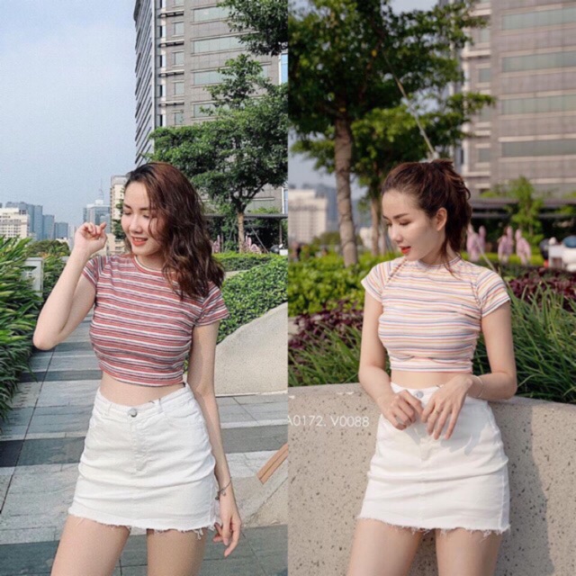 Chân váy kaki trơn rách tưa lai viền_ảnh thật | BigBuy360 - bigbuy360.vn