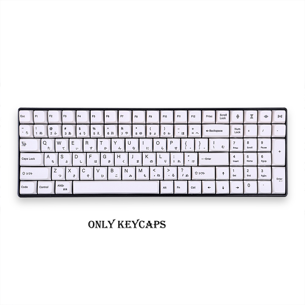 Pot Nắp Bàn Phím Nhuộm 122 Phím mda Màu Trắng Tối Giản Cá Tính Cho Bàn Phím Cơ Gmk pro / gk61