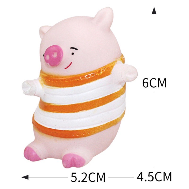 đồ trang trí bánh kem [FREESHIP] heo uốn lượn dễ thương