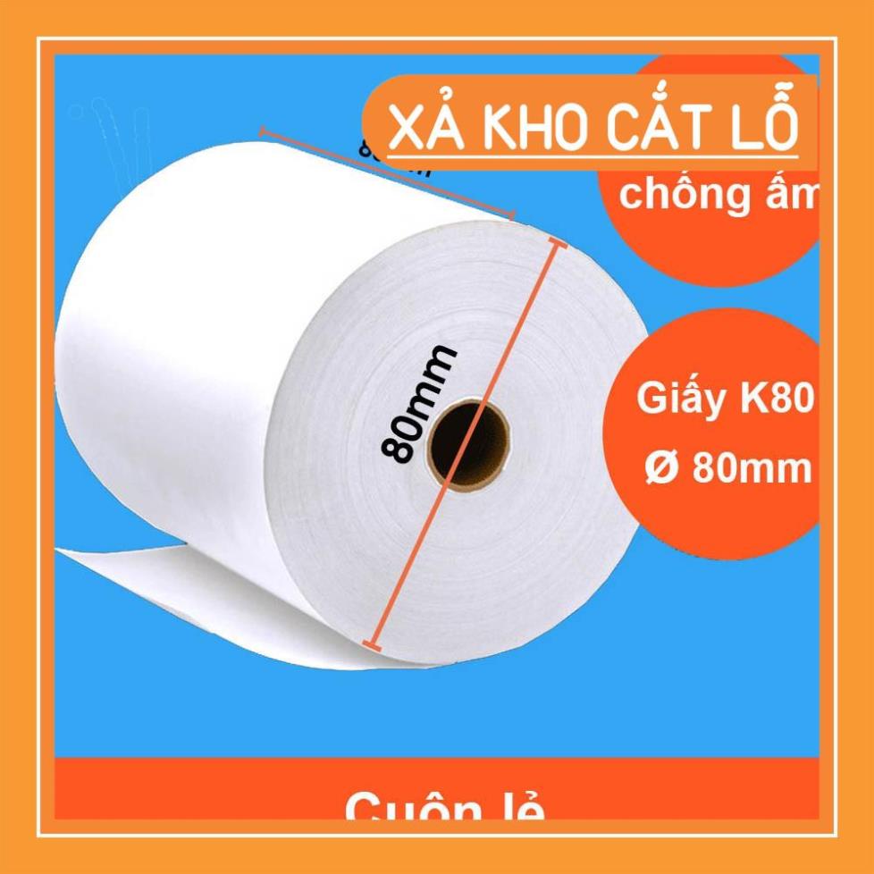 GIẤY IN NHIỆT K80, POS, Taxi, Cafe, Hóa Đơn Siêu Thị, Quán Ăn, Karaoke, Shop Quần Áo Nam Nữ- Giấy In Bill