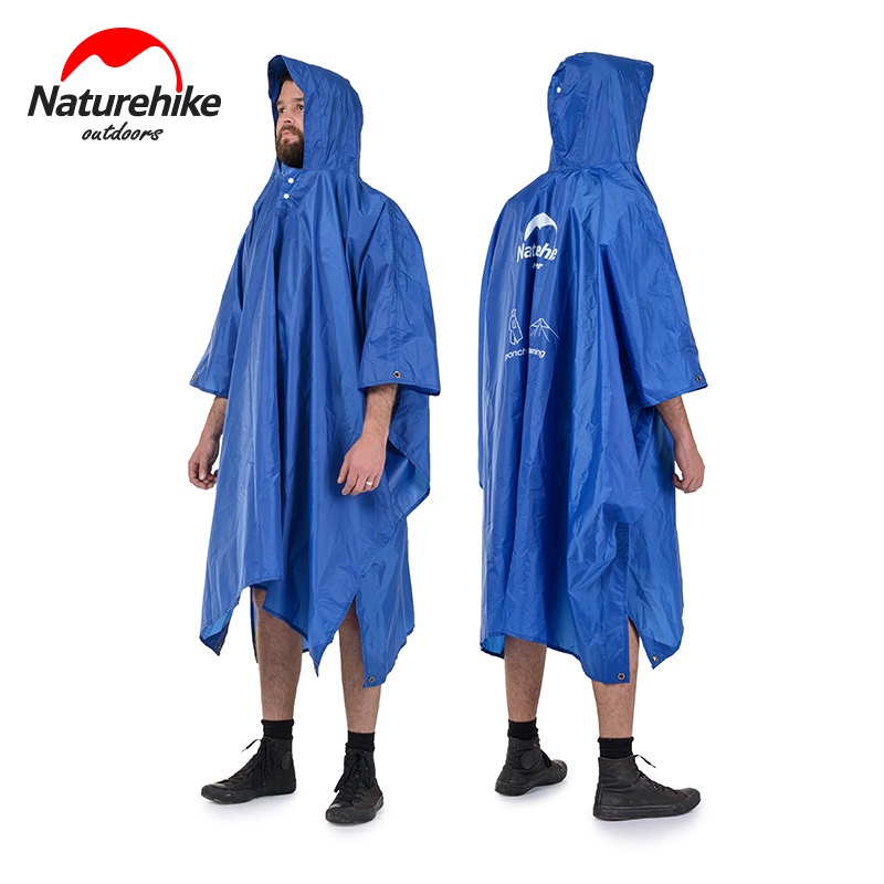 Naturehike Bộ Áo Mưa + Thảm Lót + Mái Hiên + Tấm Bạt 20D / 210T Tiện Dụng Khi Đi Xe Đạp Leo Núi