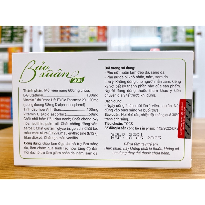 ✅ Bảo Xuân Skin giúp làm đẹp da - chậm lão hoá