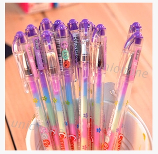 1 bút mực gel đen màu sắc cầu vồng dùng để trang trí album ảnh diy