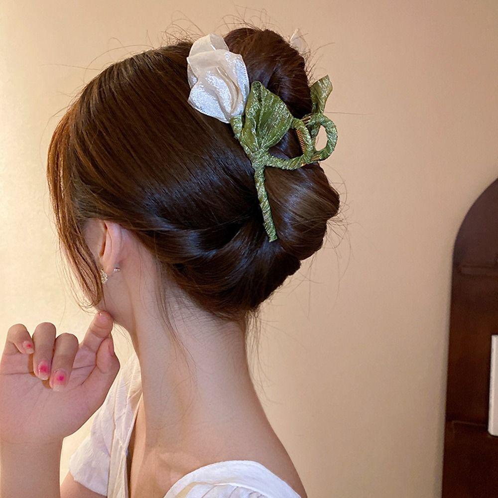 Kẹp Tóc Hoa Tulip Lớn Phong Cách Hàn Quốc Cho Nữ