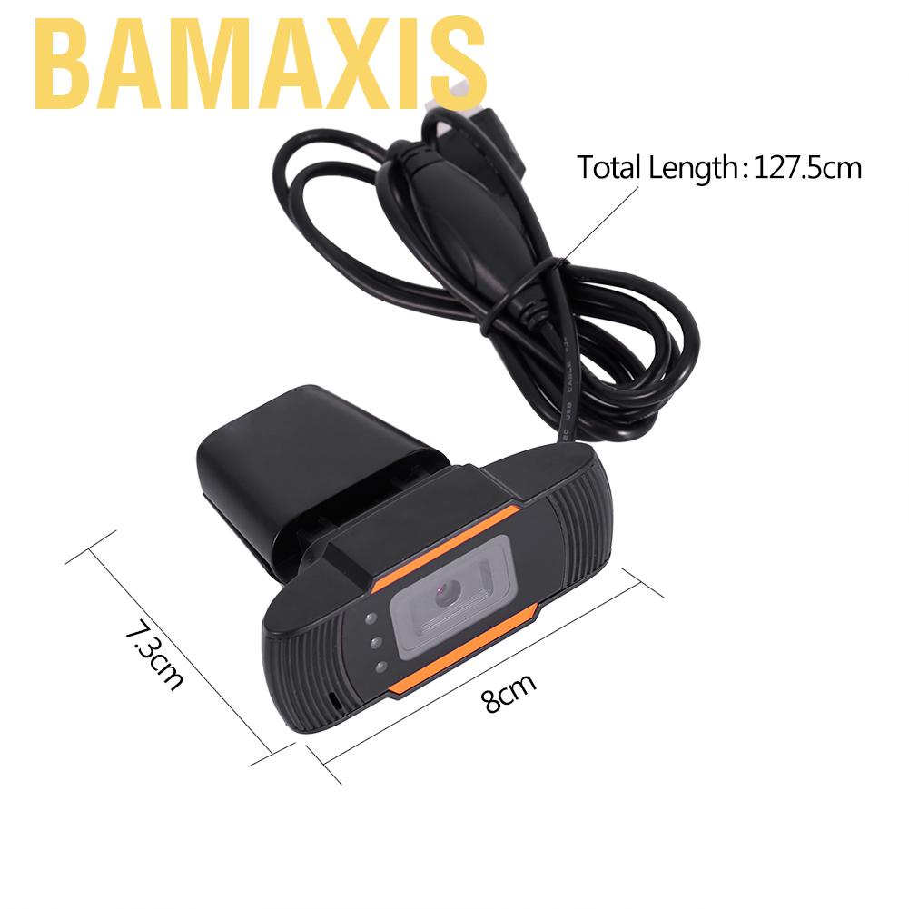 Bamaxis Webcam 12M HD CMOS 12M tích hợp micro cho máy tính
