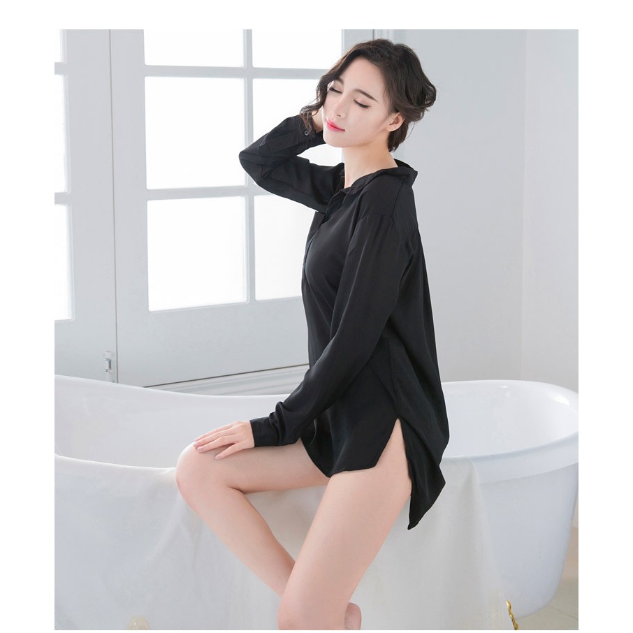 Áo sơ mi ngủ đẹp sang chảnh lôi cuốn và hấp dẫn SMND1016