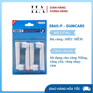 Đầu bàn chải điện thay thế EB60-P- GUM CARE cho người niềng răng sản xuất theo tiêu chuẩn của Oral B