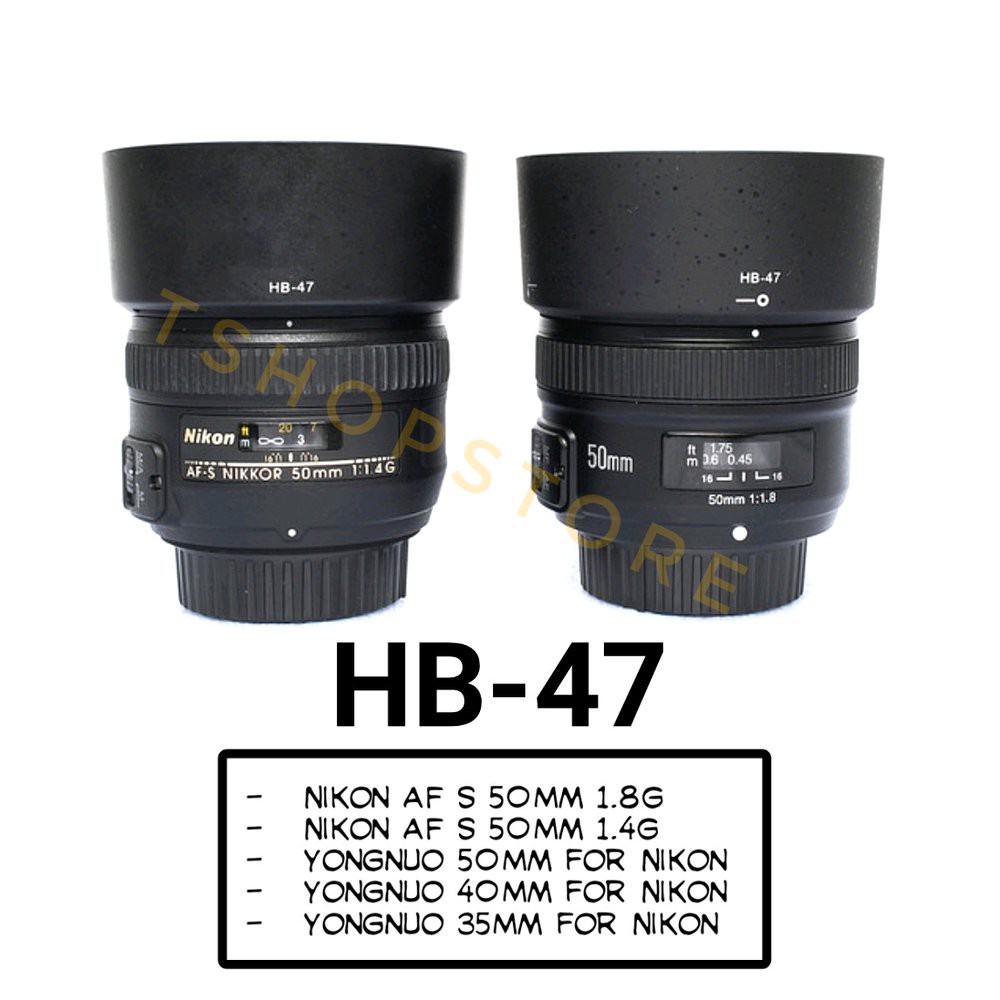 Loa Che Nắng Hb-47 Nikon 50mm Và Yongnuo Cho Ống Kính Nikon 50mm 40mm 35mm