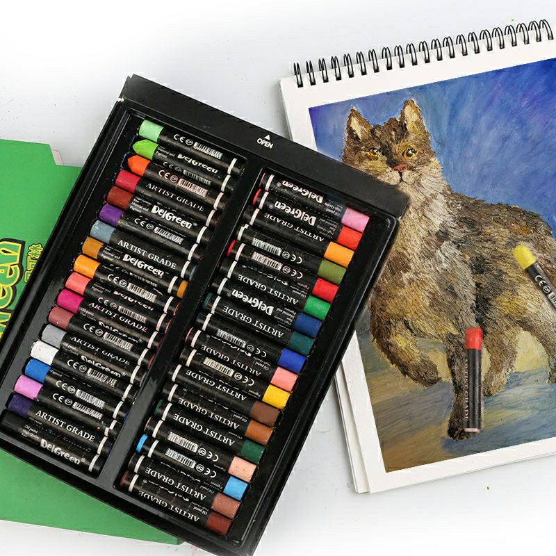 |Order| Màu sáp dầu Delgreen 12/24/36/48/60 Màu