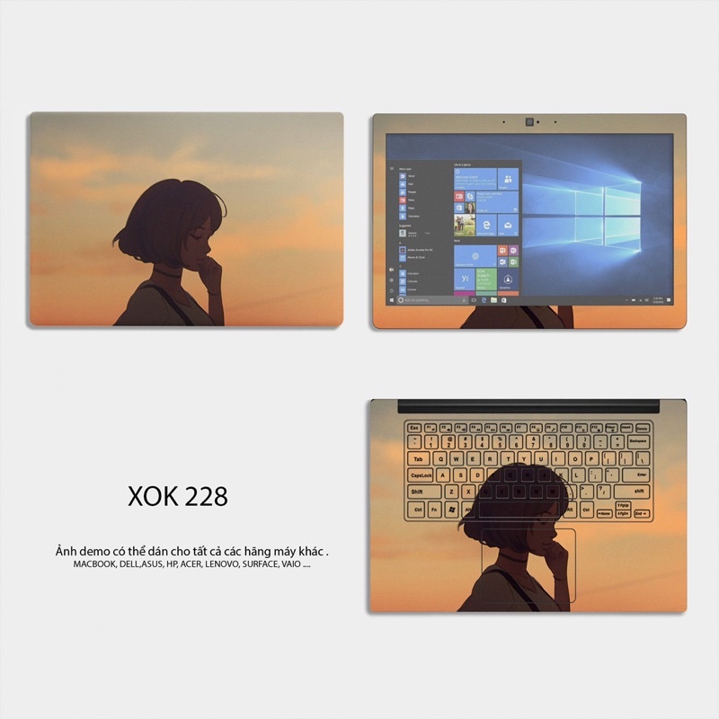 Miếng Dán Skin Laptop - Chủ Đề Anime