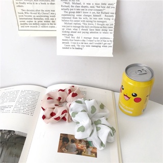Dây buộc tóc scrunchie trái tim dễ thương ❤️