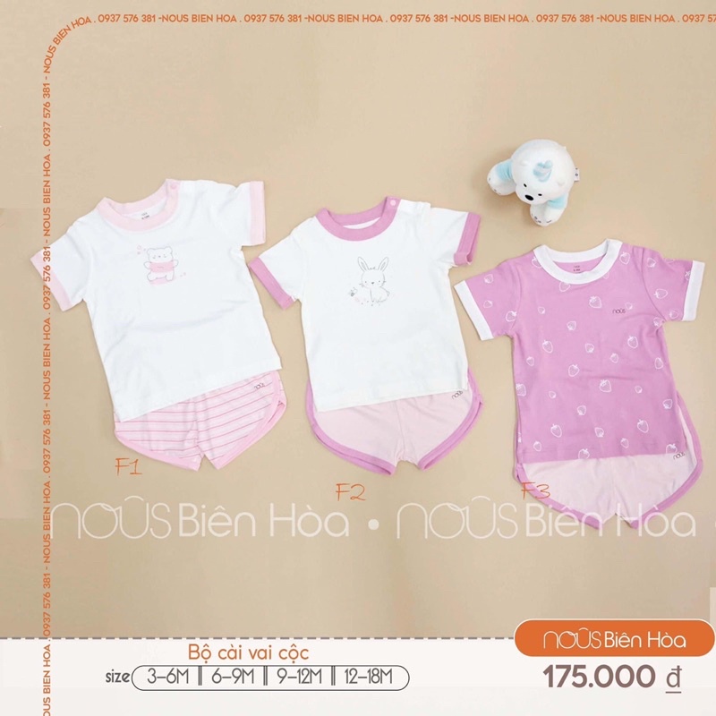 Bộ nous cài vai cộc mẫu mới 2022