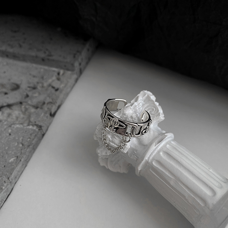 Nhẫn đeo ngón trỏ có thể điều chỉnh kích thước thời trang phong cách hiphop cá tính