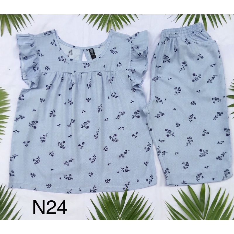 Đồ bộ mặc nhà lanh tone loại 1 Lửng cánh tiên