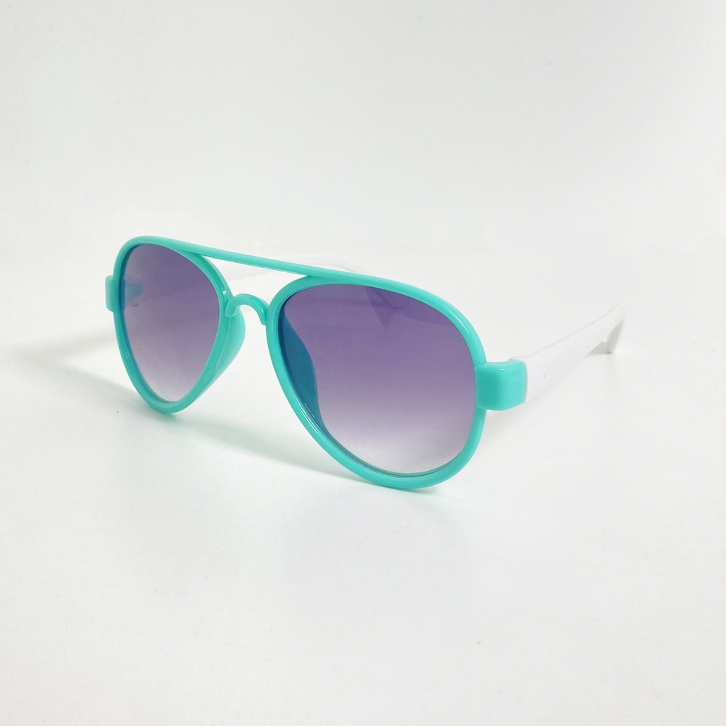 Kính mát trẻ em form ôm mặt JJ92262 gọng nhựa, tròng đen chống bụi, chống tia UV dành cho bé từ 1 đến 5 tuổi