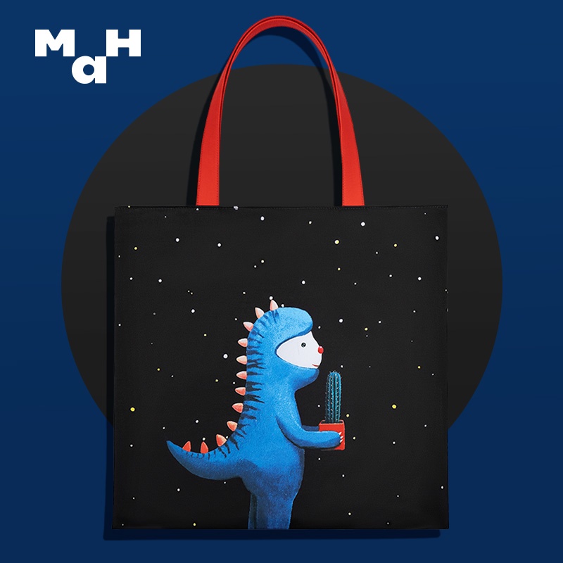 MAH Túi Xách Nữ In Hình Hoạt Hình Dễ Thương,Thích hợp mua sắm, đi du lịch, đi làm, đi học cỡ lớn vừa