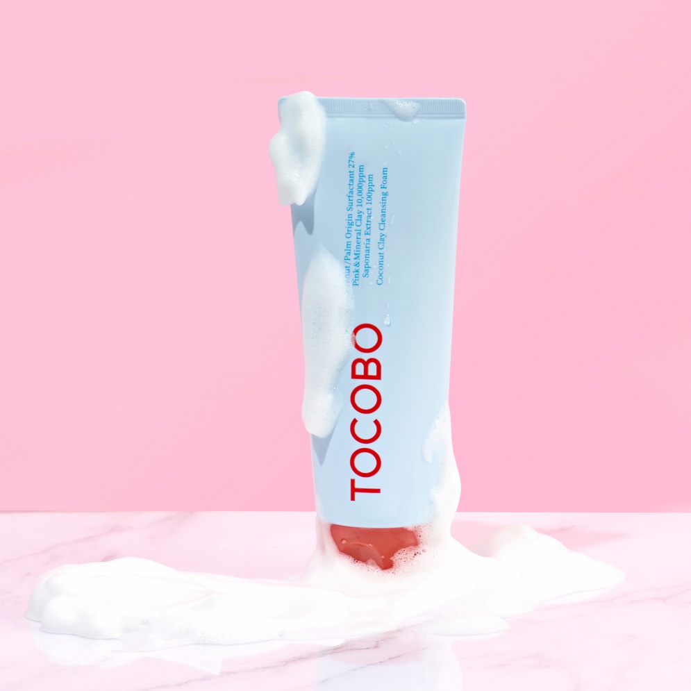 Sữa rửa mặt thuần chay từ dừa & đất sét TOCOBO Coconut Clay Cleansing Foam 150ml - Ninishop