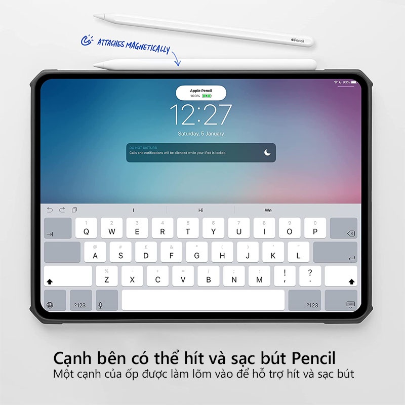 Ốp lưng XUNDD iPad Pro 11' ( M1 2021 / 2020 / 2018 ) Mặt lưng trong, Viền TPU, Chống sốc