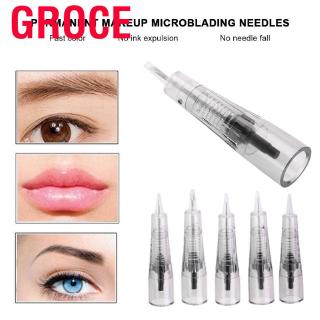 (hàng Mới Về) Set 10 Kim Xăm Lông Mày / Môi Không Chứa Kim Xăm Tiện Dụng