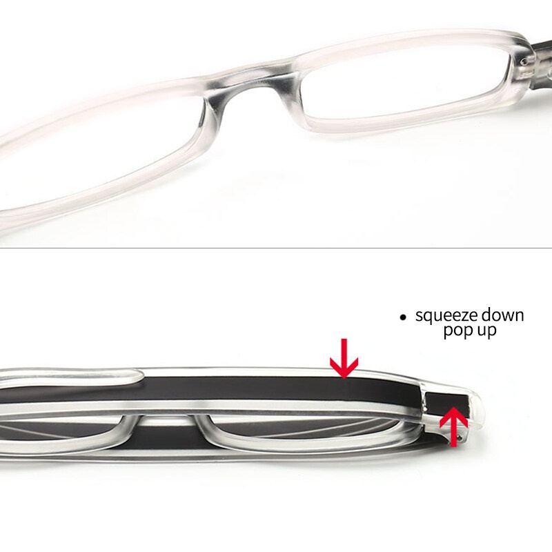 Kính Đọc Sách TR90 Chống Ánh Sáng Xanh Xoay 360 Độ Kèm Bút Đọc Tiện Dụng