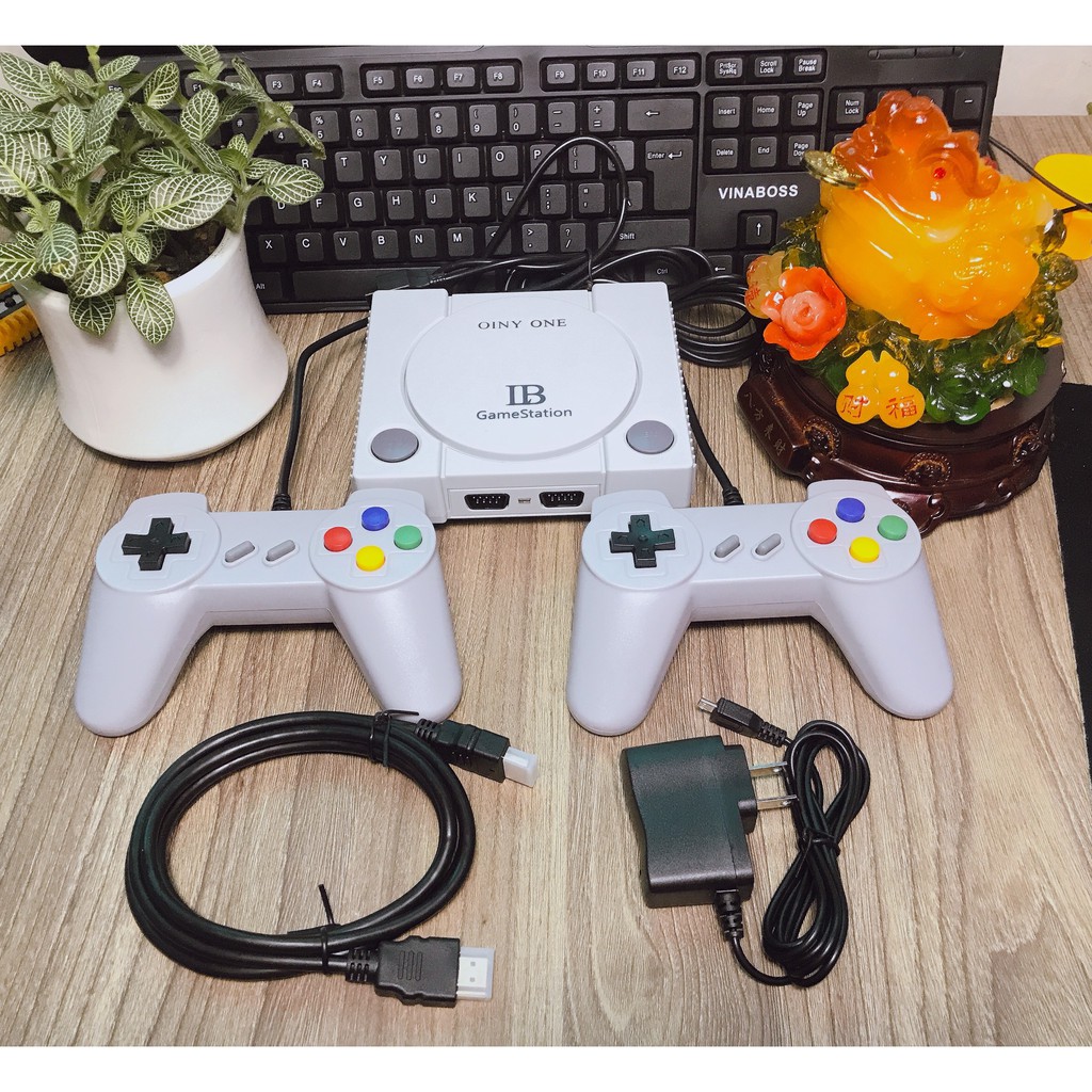 Máy Chơi Game 4 Nút GameStation HDMI 628 trò nes+20 trò ps1