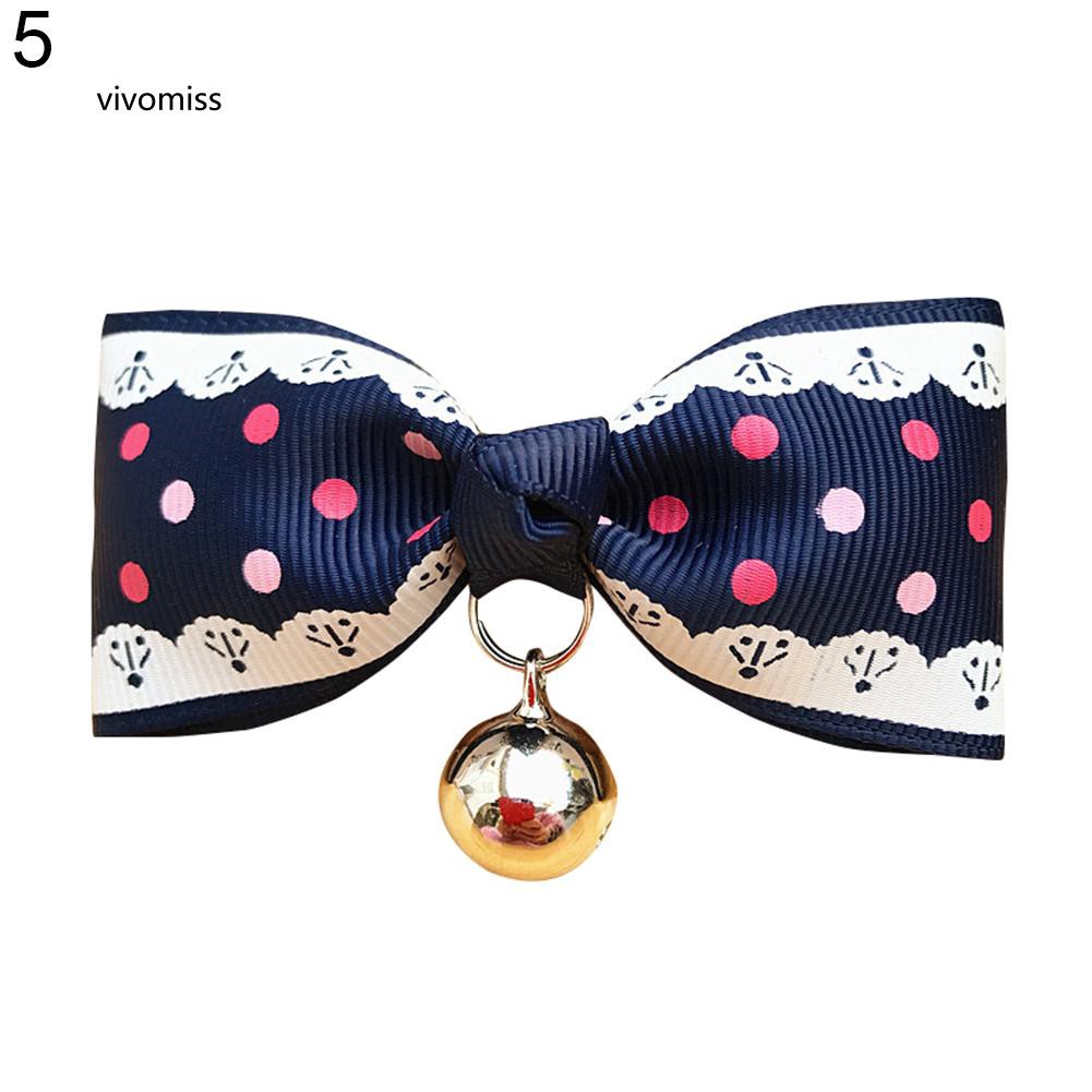 Vòng cổ hình nơ có lục lạc dễ thương cho thú cưng