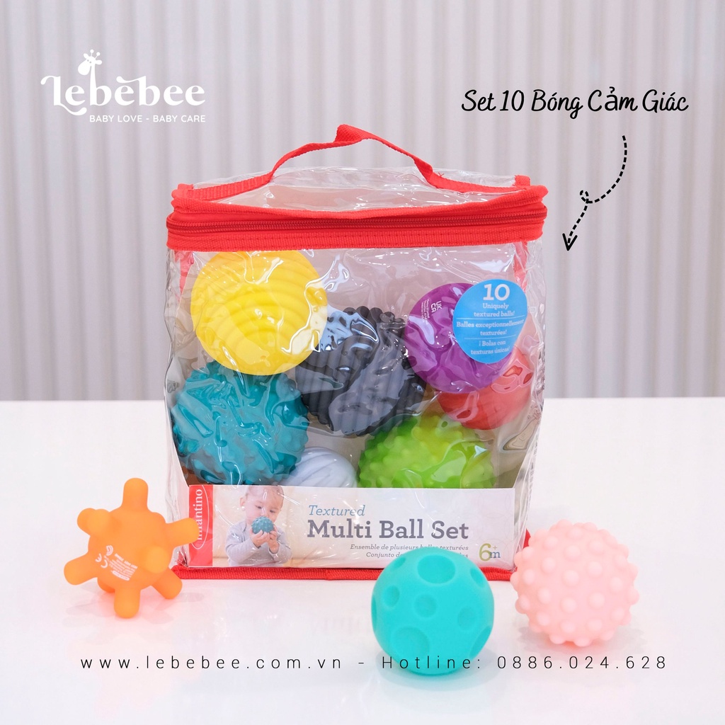 Set đồ chơi bóng cảm giác hãng Infantino cho bé – Lebebee