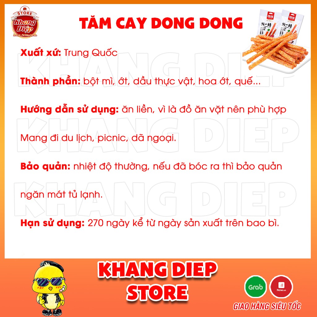 Tăm cay Dong Dong gói lớn 80gam | BigBuy360 - bigbuy360.vn