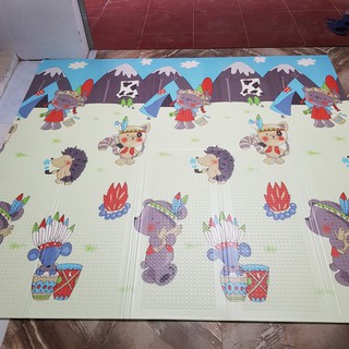 [Hot Sale] Thảm trải sàn xốp XPE 2 mặt phủ Silicon 1m8x2m Hàn Quốc cho bé, chống ngã, bé tập bò hàng chất lượng