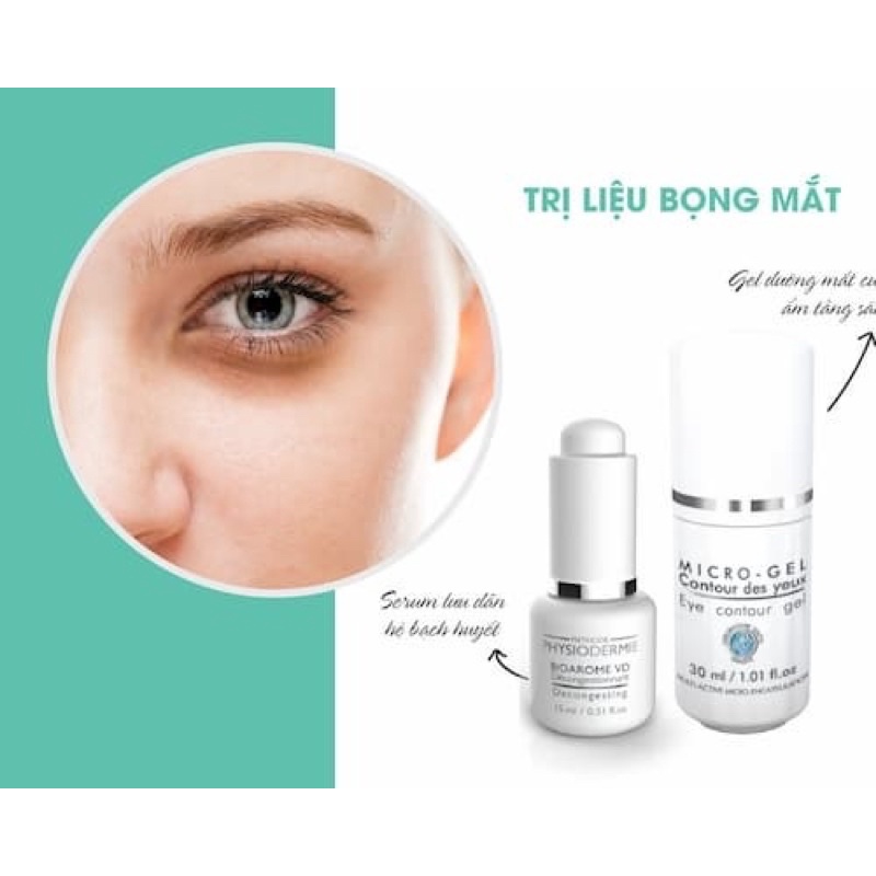 [Hàng Chính Hãng] Serum giảm thâm, bọng vùng mắt Serum Global Action Serum Eye Contour Methode Physiodrrmie