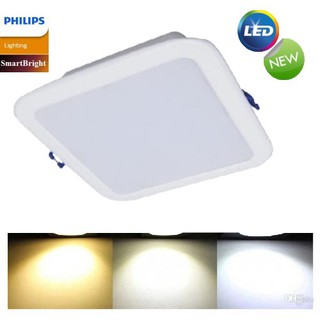 đèn led âm trần vuông 6w Philips