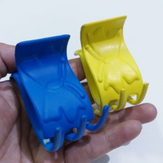 Kẹp tóc 5 răng nhám màu hình bươm bướm