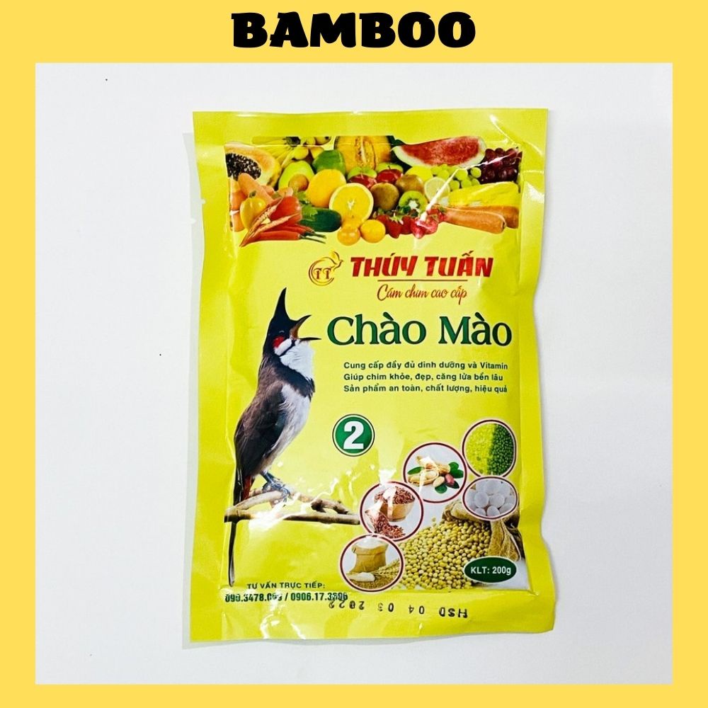 Cám chim chào mào Thúy Tuấn số 2 cao cấp 200 gram - Cám chào mào Thúy Tuấn cao cấp số 2