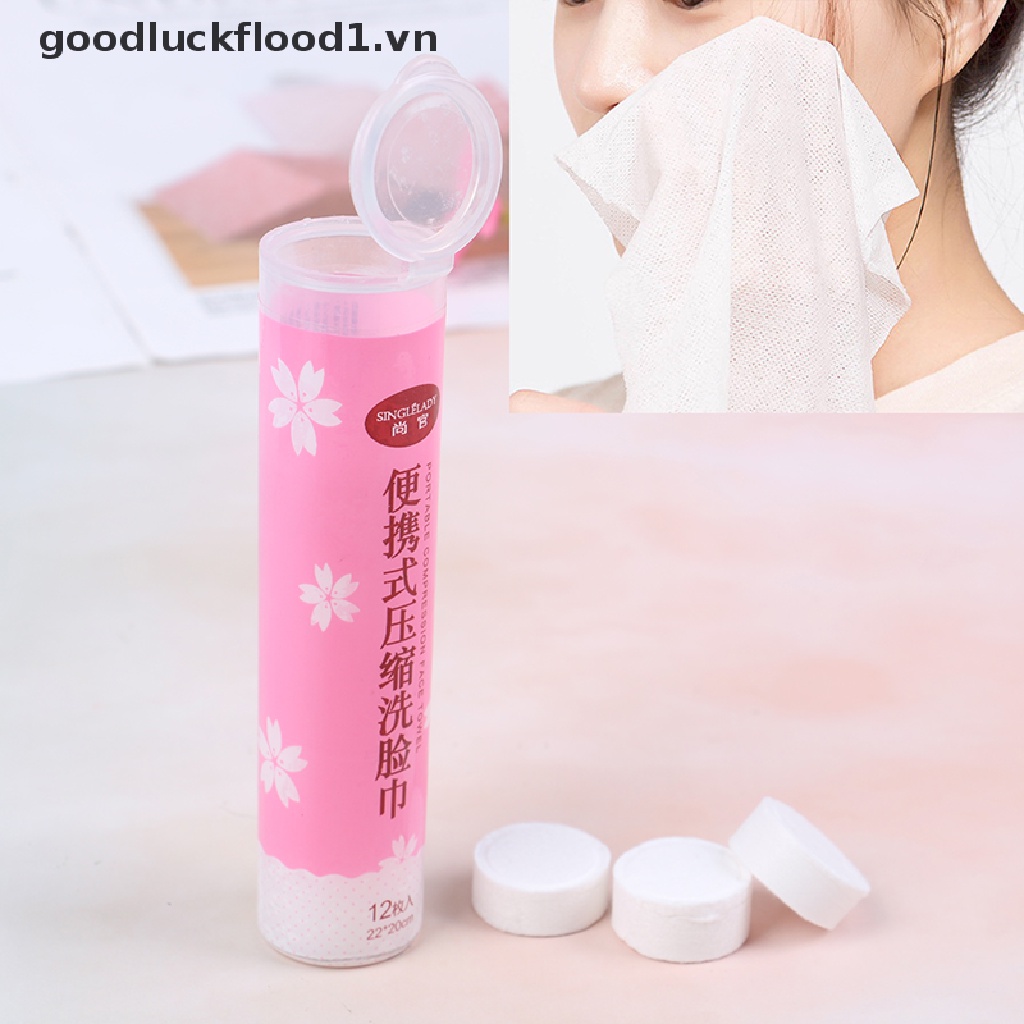 Bộ 12 Khăn Giấy Nén Mini Dùng Một Lần Tiện Lợi