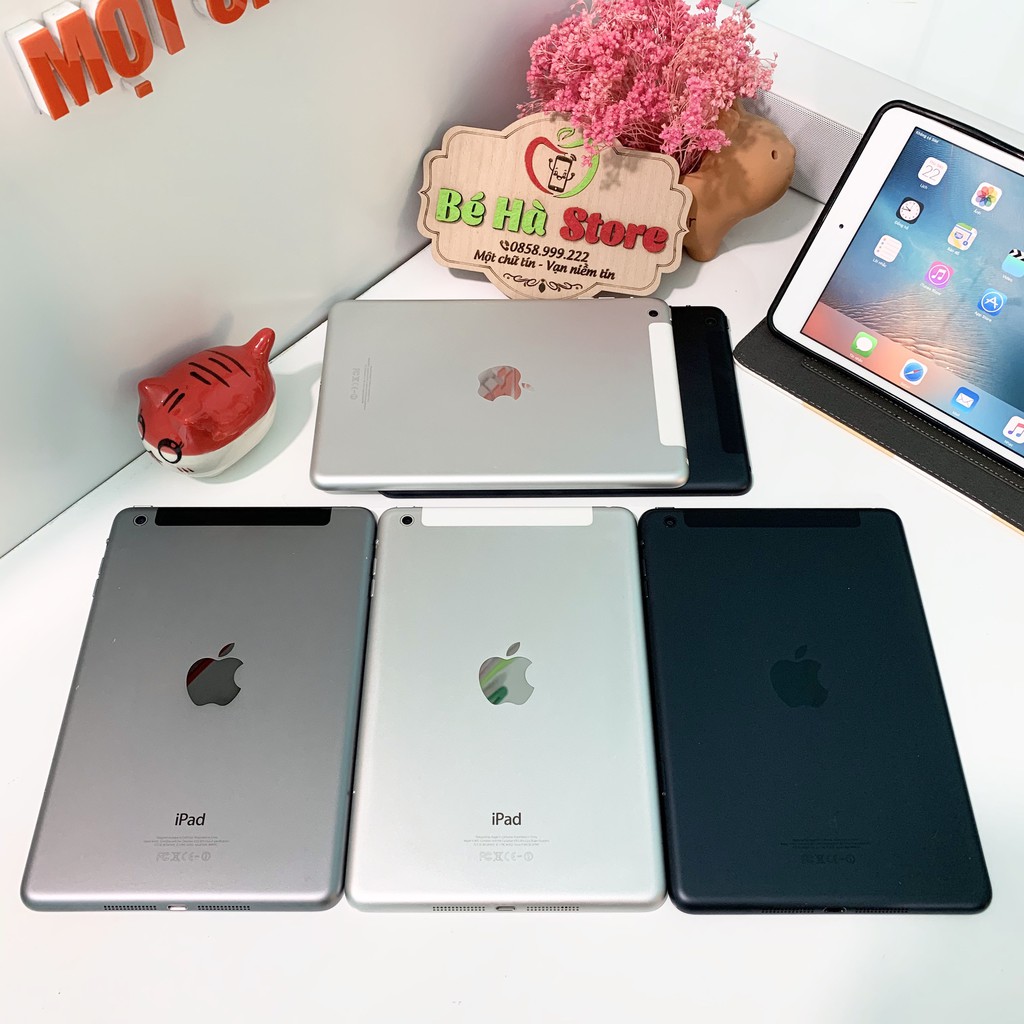Máy Tính Bảng iPad Mini 1 (4G + Wifi) 16/32/64Gb - Zin Đẹp 99% - Phụ kiện đầy đủ