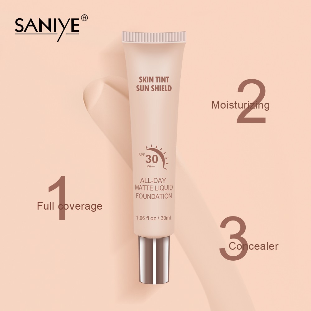 [Hàng mới về] Kem Nền Dạng Lỏng Màu Lì Trang Điểm Mặt Thay Đổi Màu Da Đơn Giản Chính Hãng SANIYE R6005 | BigBuy360 - bigbuy360.vn