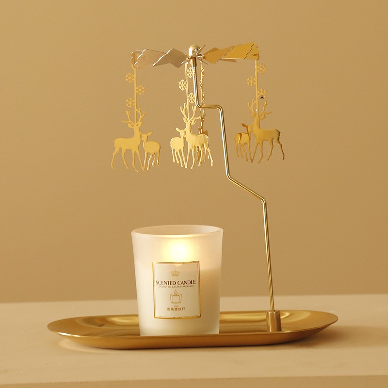 Phụ Kiện Nến Thơm Khay Nến Thơm Trang Trí Chong Chóng Xoay - Phụ Kiện Chơi Nến Yakoo Candle, Decor Phòng Cực Đẹp