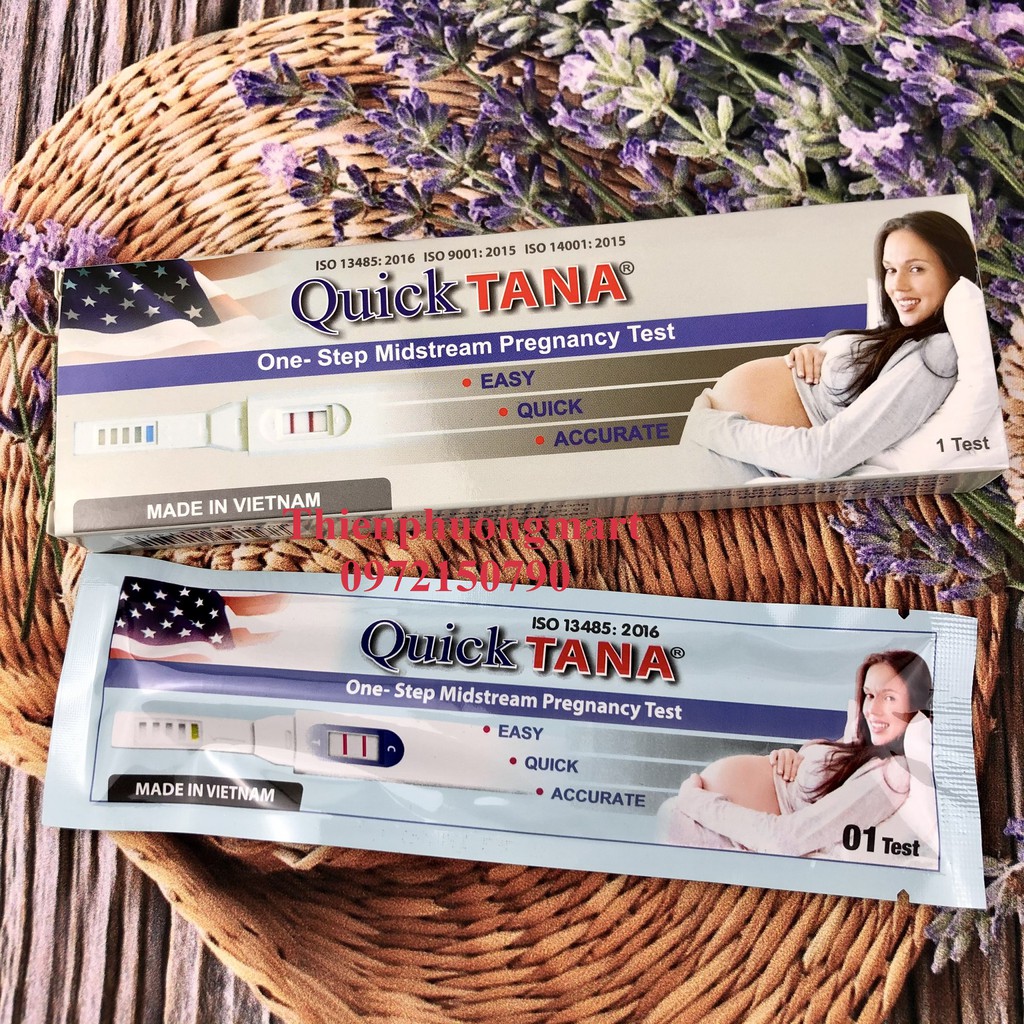 Bút thử thai QuickTana phát hiện thai nhanh, kết quả chính xác ( 1 bút ) - Dụng cụ phát hiện thai sớm QuickTana dạng bút