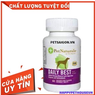 (Hộp 60 viên ) Daily Best For Puppies - Thực phẩm chức năng giàu Vitamin khoáng chất chuyên cho thú cưng chó mèo