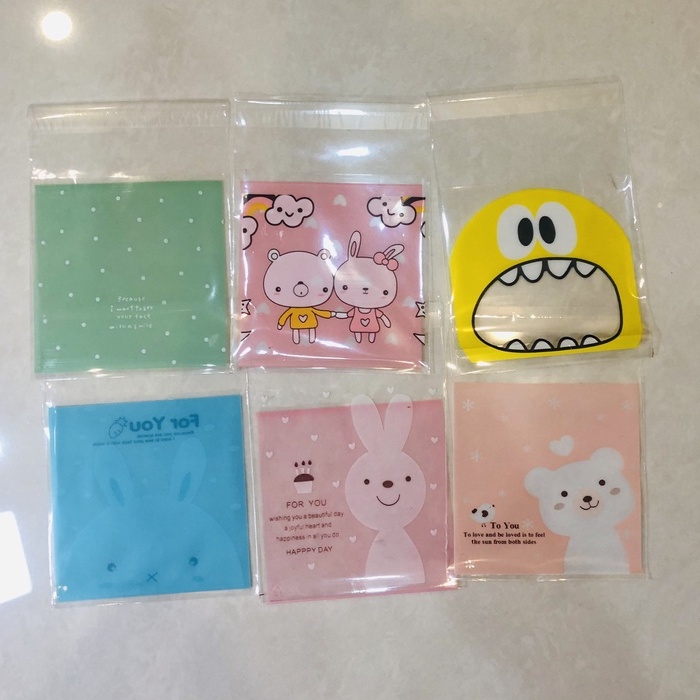Set 50-100 nhiều màu ngẫu nhiên túi bọc gói quà, túi nhỏ dễ thương│ 70x70 mm│Xem thêm ở phần MÔ TẢ SẢN PHẨM