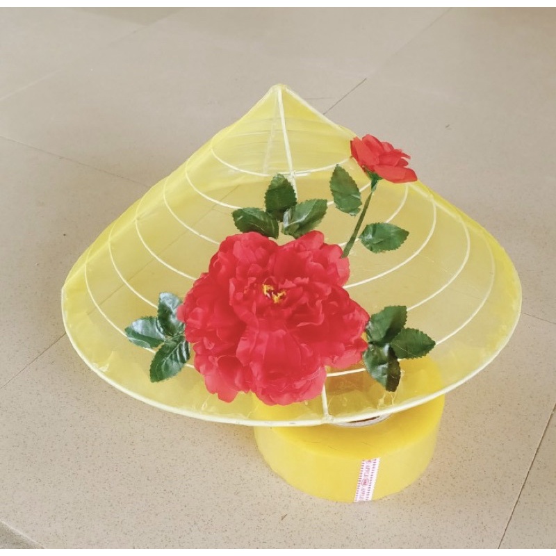 Nón sen - nón hoa mẫu đơn chụp ảnh nghệ thuật