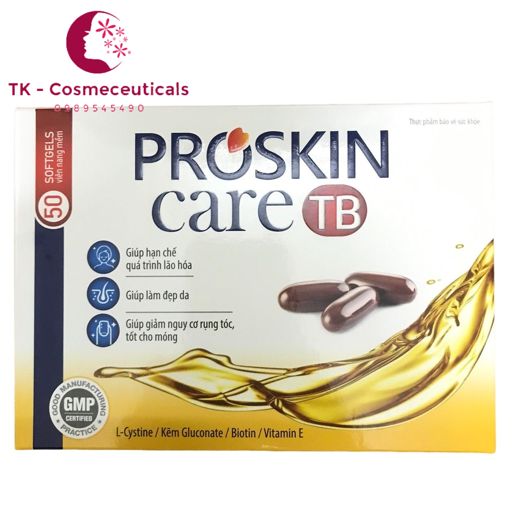 (CHÍNH HÃNG) Proskin Care TB Viên Uống Đẹp Da, Chống Lão Hóa - Hộp 60 Viên
