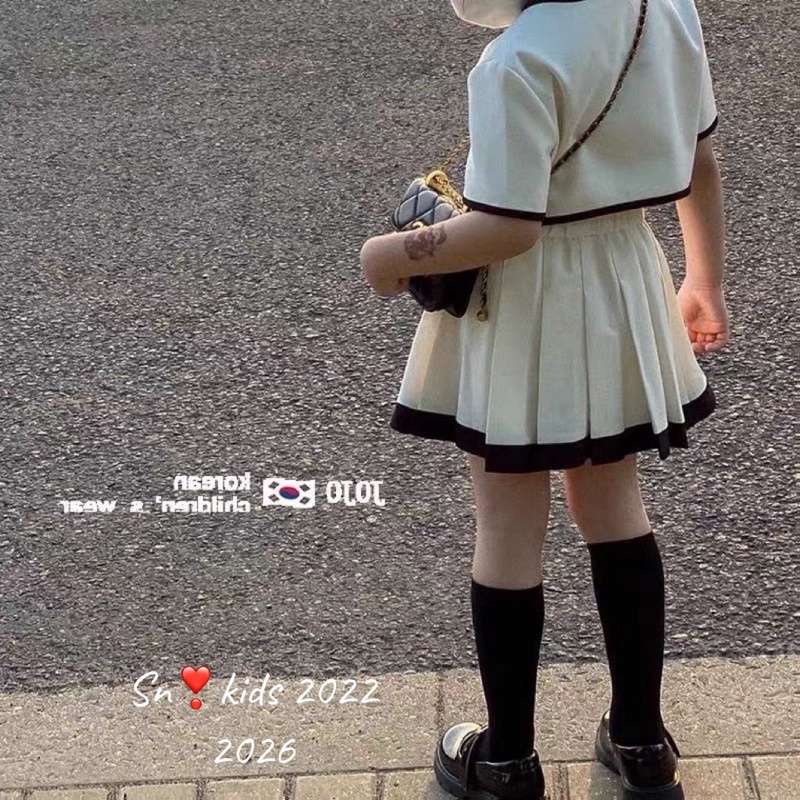 Set Váy Điệu Tiểu Thư Bé Gái 2 Màu