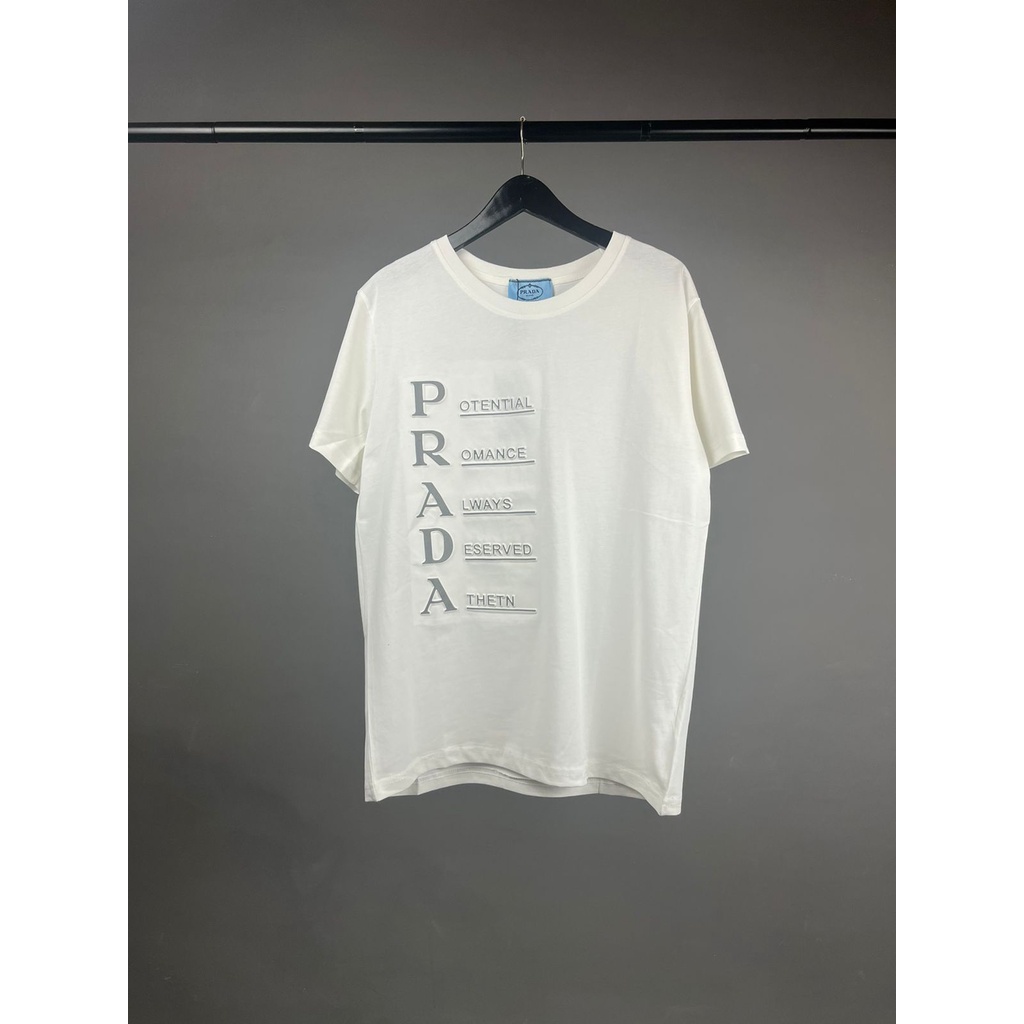 Áo Thun prada Tráng Gương Nhập Khẩu prada Cho Nam Nữ / Áo Sơ Mi / Áo Sơ Mi Nhập Khẩu prada / Áo Sơ Mi Nhập Khẩu Cho Nam / Nữ Áo Sơ Mi Trơn / Áo Sơ Mi Trơn